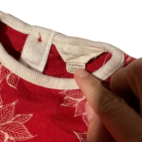 Burt’s Bees Red Poinsettia Dress - Picture 3 of 6